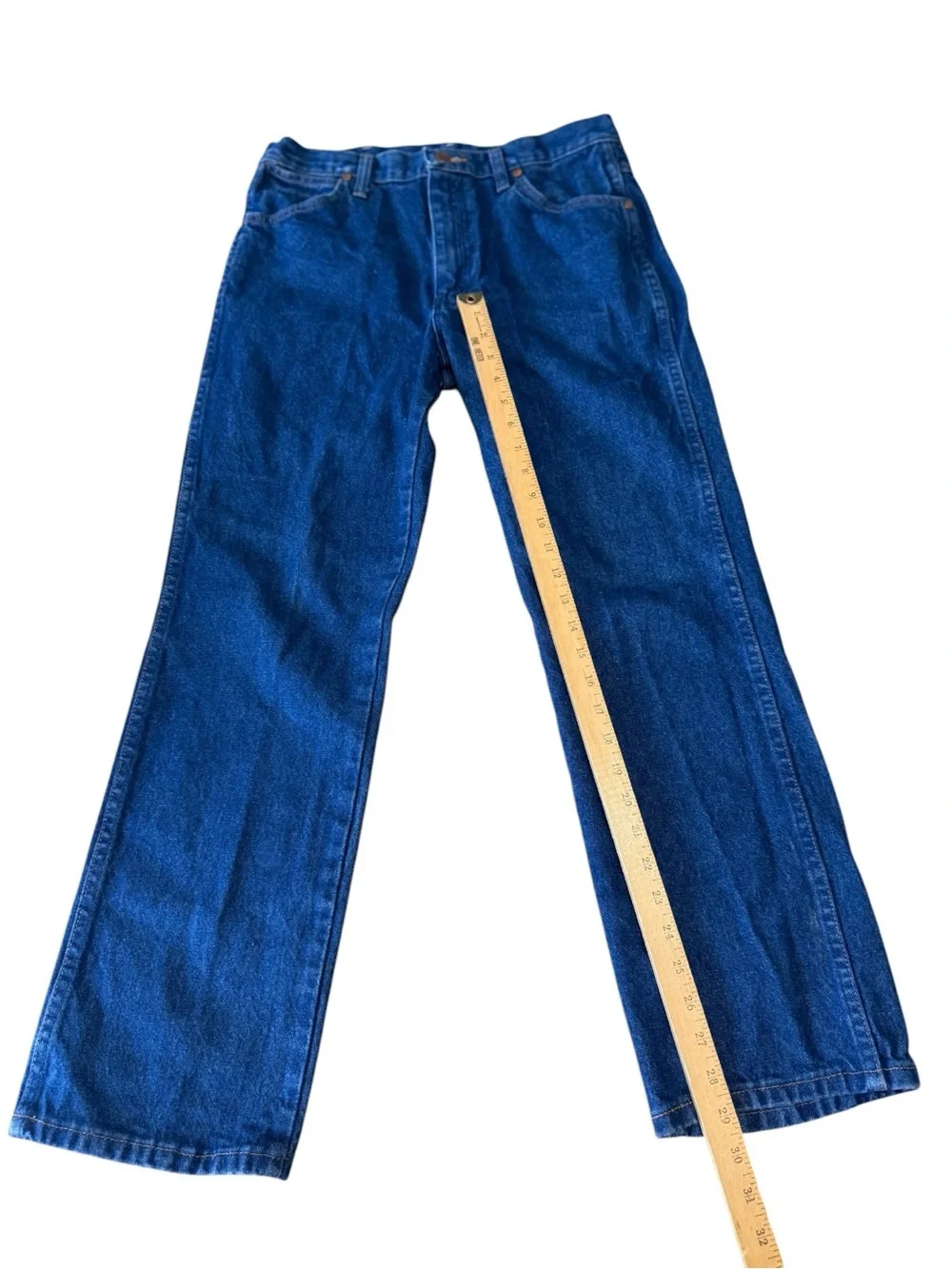 Wrangler Jeans Mens 32x29 Blue 936PWD Slim Straight Cowboy Cut Denim 2 Pairs